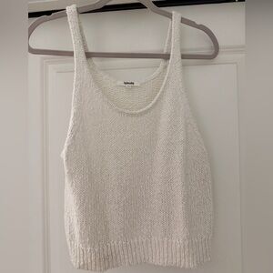 Splendid Women's White Knit Tank Top